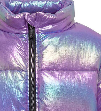 Kids Only Puffer Jacket - KogCeline - Purple Opulence/Metallic