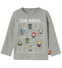 Blouse Name It - NmmJes Marvel - Grey Melange Blouse Name It - NmmJes Marvel - Grey Melange