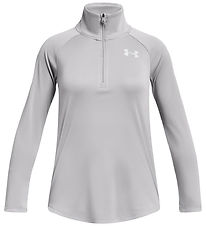 Under Armour Blouse w. Zipper - Tech Graphic - Pitch Grey Under Armour Blouse w. Zipper - Tech Graphic - Pitch Grey