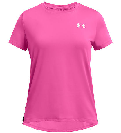 Under Armour T-Shirt - Knock-out - Rebel Roze m. Logostrepen