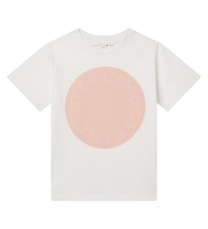 Stella McCartney Kids T-shirt - Ivory w. Pink