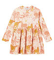 Stella McCartney Kids Kjóll - Rib - Bleikt/Appelsína M. Hestar