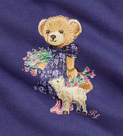 Polo Ralph Lauren 스웨트 드레스 포함 블루머 팬츠 - 보라색 포함 봉제인형