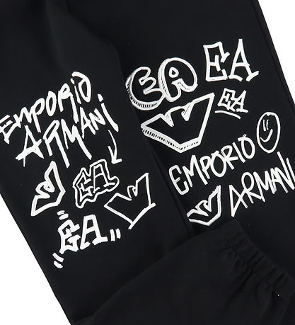 Emporio Armani Sweatpants - Black w. White