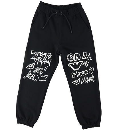 Emporio Armani Sweatpants - Black w. White
