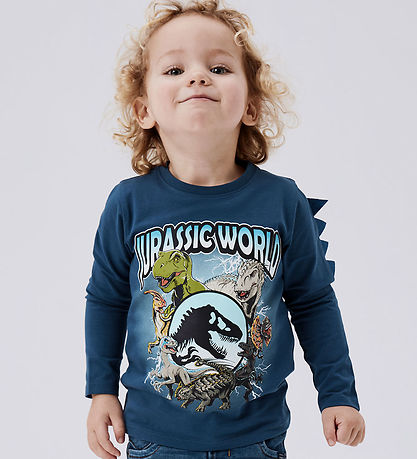 Name It Blússa - Noos - NmmJolly Jurassic - Dark Denim