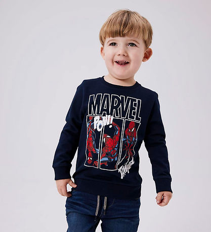 Sweat-shirt Name It - Non - NmmJessie Spider-Man - Dark Sapphire Sweat-shirt Name It - Non - NmmJessie Spider-Man - Dark Sapphire