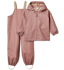 Wheat Rainwear w. Suspenders - PU - Charlie - Dusty Lilac Wheat Rainwear w. Suspenders - PU - Charlie - Dusty Lilac