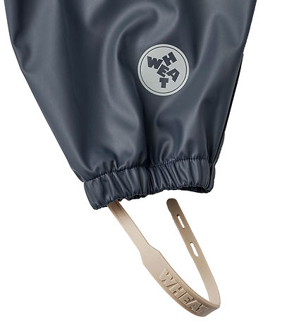 Wheat Rainwear w. Suspenders - PU - Charlie - Ink