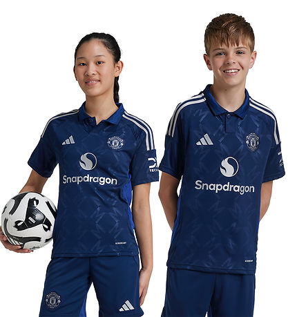 adidas Performance Fótboltatreyja - MUFC A JSY Y - Blár adidas Performance Fótboltatreyja - MUFC A JSY Y - Blár