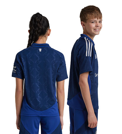 adidas Performance Fótboltatreyja - MUFC A JSY Y - Blár adidas Performance Fótboltatreyja - MUFC A JSY Y - Blár
