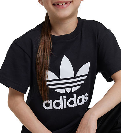 adidas Originals T-Shirt - Trefoil - Schwarz