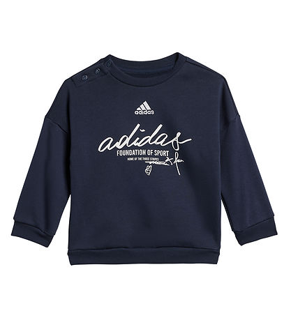 adidas Performance Sweat Set - I Bluv Jogger - Navy/White adidas Performance Sweat Set - I Bluv Jogger - Navy/White