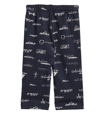 adidas Performance Sweat Set - I Bluv Jogger - Navy/White adidas Performance Sweat Set - I Bluv Jogger - Navy/White