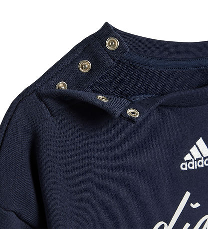 adidas Performance Sweat Set - I Bluv Jogger - Navy/White adidas Performance Sweat Set - I Bluv Jogger - Navy/White