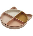 Assiette Liewood - Arne - Silicone - 4 Rum - CAT Rose Multi Mix