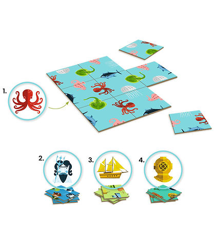 Djeco Jigsaw Puzzle - 9x4 Bricks - Ocean