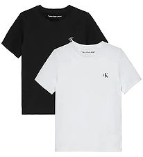 Calvin Klein T-shirt - 2-Pack - Monogram - White/Black