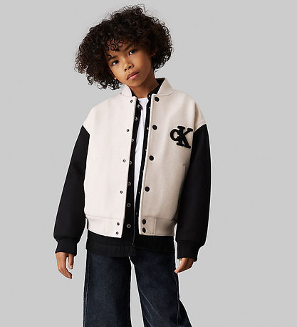 Veste Calvin Klein - Heather Varsity - Flocons d'avoine Heather/