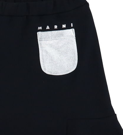 Marni Skirt - Sweat - Black w. Silver Marni Skirt - Sweat - Black w. Silver