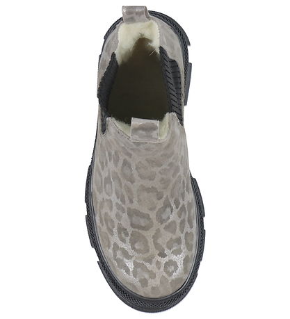 Angulus Boots w. Lining - Chelsea - Silver Leo/Black Angulus Boots w. Lining - Chelsea - Silver Leo/Black