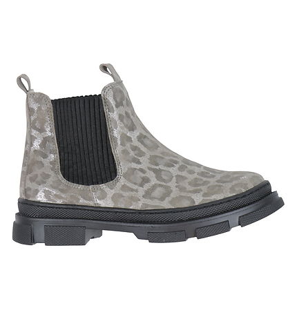 Angulus Boots w. Lining - Chelsea - Silver Leo/Black Angulus Boots w. Lining - Chelsea - Silver Leo/Black