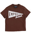 Emporio Armani T-shirt - Chicory Coffee/White Emporio Armani T-shirt - Chicory Coffee/White