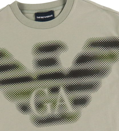Emporio Armani T-shirt - Dried Sage/Black w. Logo