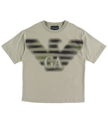 Emporio Armani T-shirt - Dried Sage/Black w. Logo