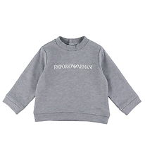 Emporio Armani Sweatshirt - Grey Melange w. White