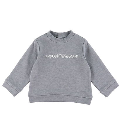 Emporio Armani Collegepaita - Harmaa melange M. Valkoinen