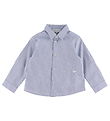Emporio Armani Hemd - Blau/Weiß gestreift