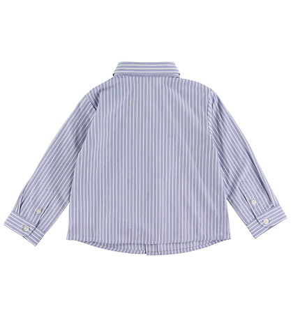 Emporio Armani Hemd - Blau/Weiß gestreift