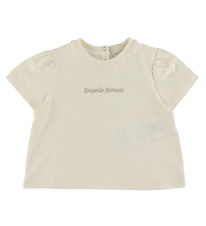 Emporio Armani T-shirt - White w. Beige