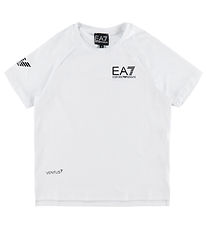 EA7 T-shirt - White w. Black EA7 T-shirt - White w. Black