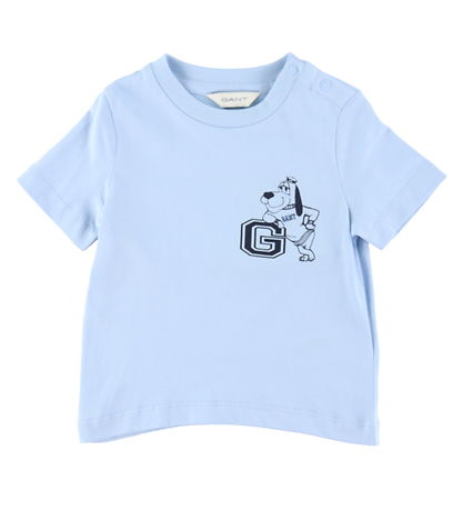 GANT T-shirt - Fresh Blue w. Dog