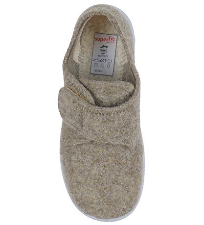 Superfit Hausschuhe - Wolle - Happy - Beige/Grau