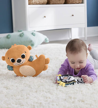 Fisher-Price Bangsi - 22,8 cm - 2-In-1 Rockin' Tummy Time Otter