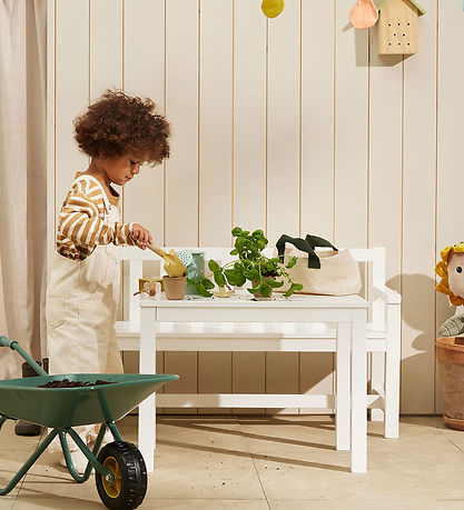 Kids Concept Garden set - Wood - 90x33x55/60x35x45 cm - White