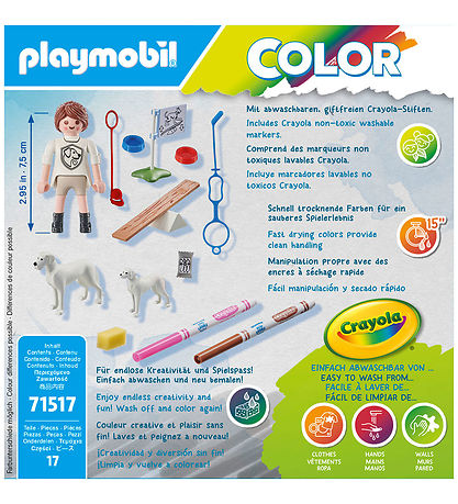 Playmobil Litur - Hundaþjálfari - 71517 - 17 Partar