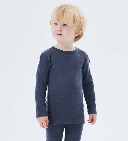 Name It Blouse - Wool - NmmWang - Ombre Blue Name It Blouse - Wool - NmmWang - Ombre Blue