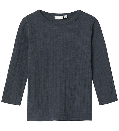 Name It Blouse - Wool - NmmWang - Ombre Blue Name It Blouse - Wool - NmmWang - Ombre Blue