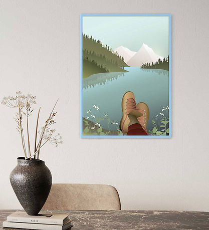 Vissevasse Picture frame - Wood - 30x40 cm - Air Blue