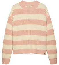 Calvin Klein Blouse - Knitted - Ck Stripe - Peach Whip Calvin Klein Blouse - Knitted - Ck Stripe - Peach Whip