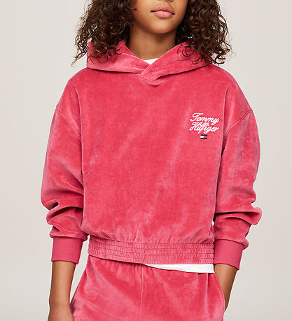 Tommy Hilfiger Hoodie - Velvet - Script - Heritage Pink