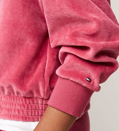 Tommy Hilfiger Hoodie - Velvet - Script - Heritage Pink