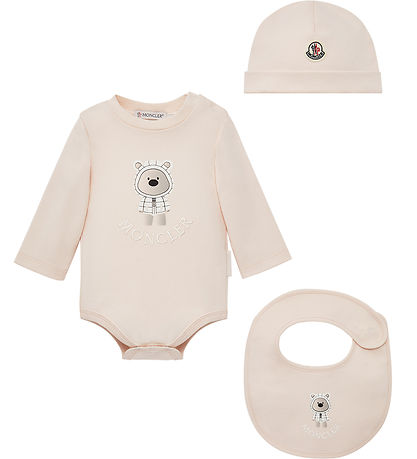 Moncler Setti - Pipo/Kuolalappu/Body p/h - Light Pink M. Pehmole Moncler Setti - Pipo/Kuolalappu/Body p/h - Light Pink M. Pehmole
