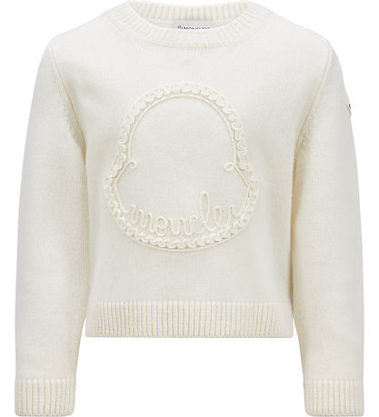 Moncler Blouse - Wool - White w. Logo Moncler Blouse - Wool - White w. Logo