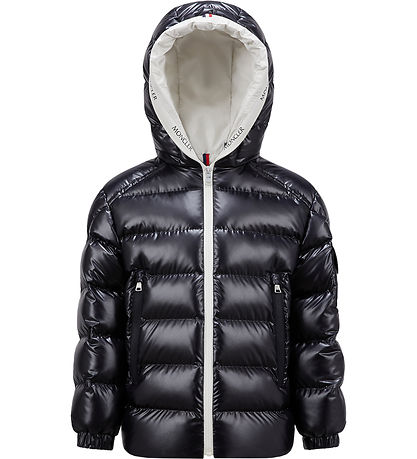 Moncler Down Jacket - Ganzorig - Medium+ Blue w. White Moncler Down Jacket - Ganzorig - Medium+ Blue w. White