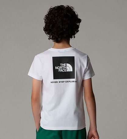 T-Shirt The North Face - B Boîte rouge - Blanc T-Shirt The North Face - B Boîte rouge - Blanc